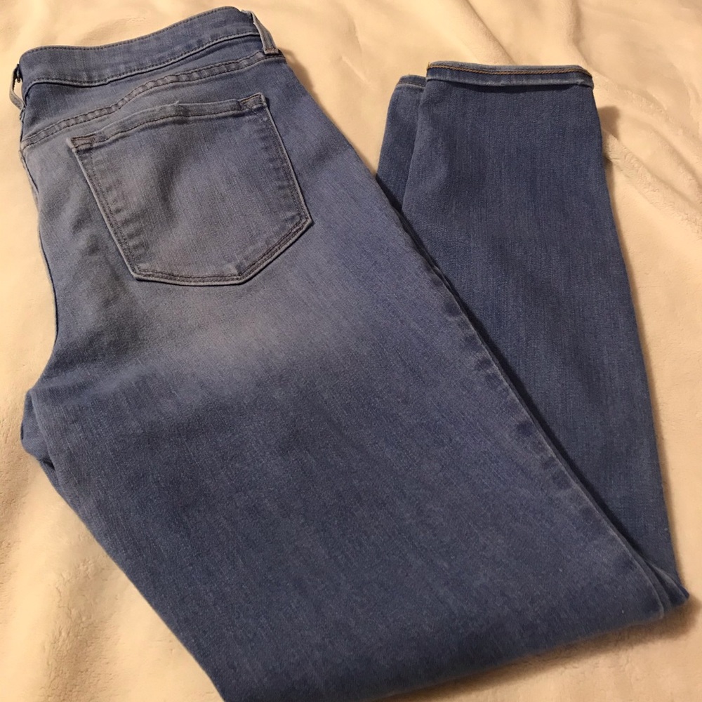 Light blue denim jeans